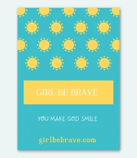 Girl Be Brave Quote Card with Envelope #8