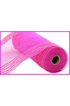 10.25" Drift Wide Border Mesh Ribbon: Hot Pink (10 Yards)