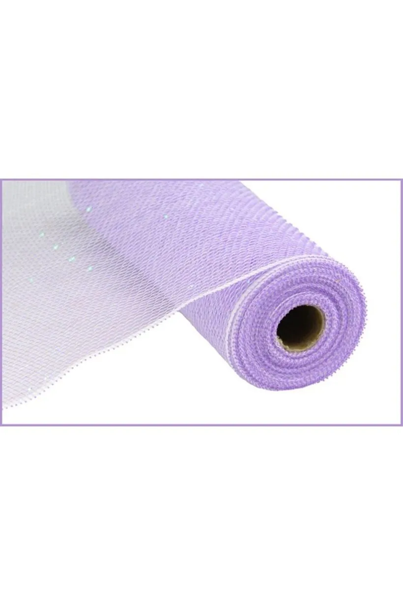 10.5" Poly Mesh Roll Ribbon: Iridescent Lavender