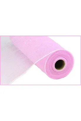 10.5" Poly Mesh Roll Ribbon: Iridescent Pastel Pink Foil