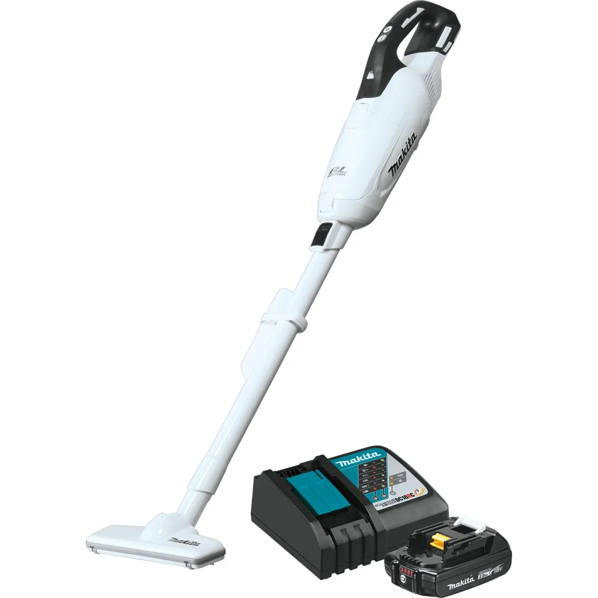 18V LXT® Lithium‑ion Brushless Compact Cordless 3‑Speed Compact Vacuum, w/ Push Button and Dust Bag