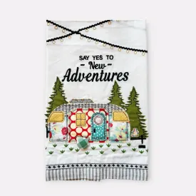 Adventurous Camper Patchwork Kitchen Towel