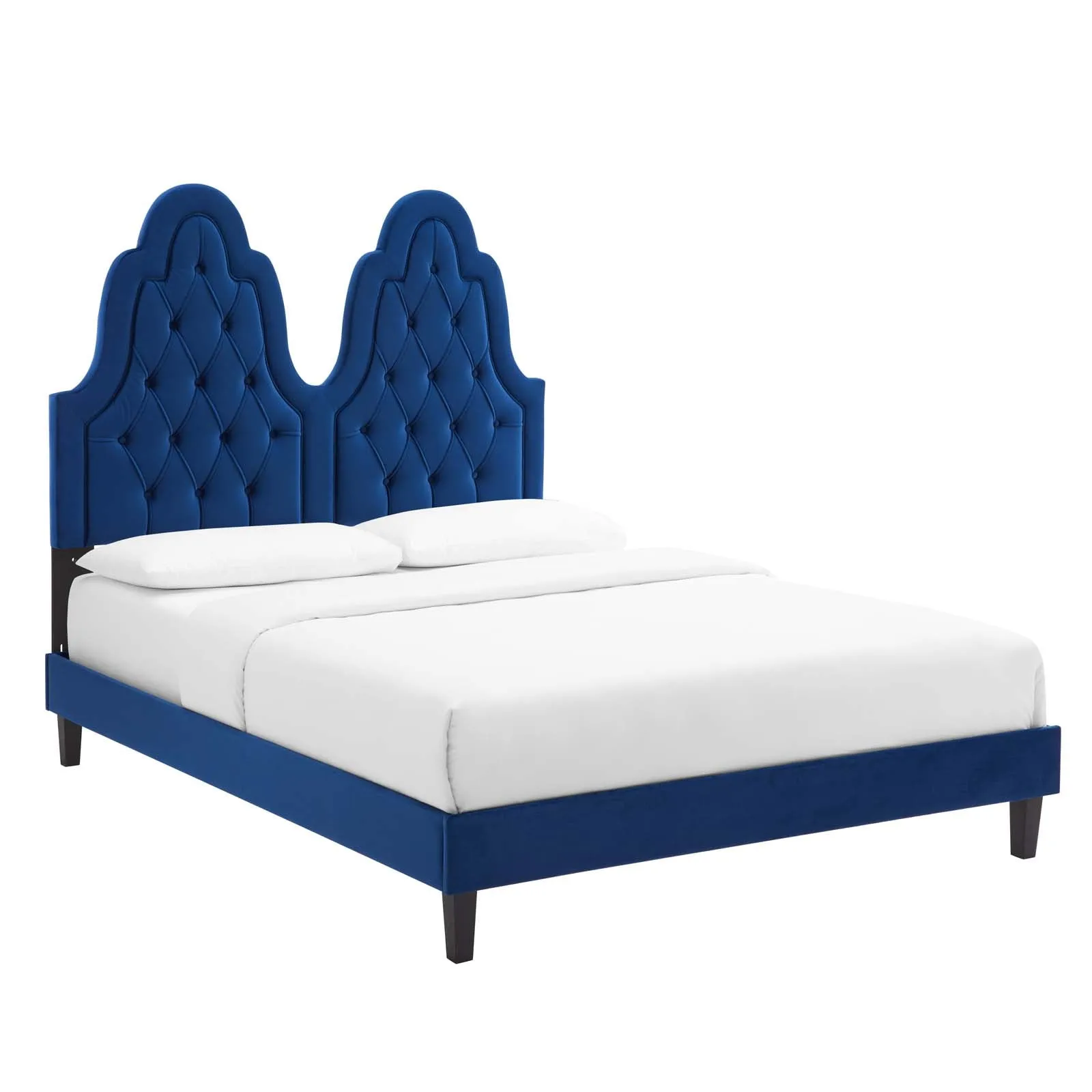 Alexandria Tufted Performance Velvet Platform Bed by Modway