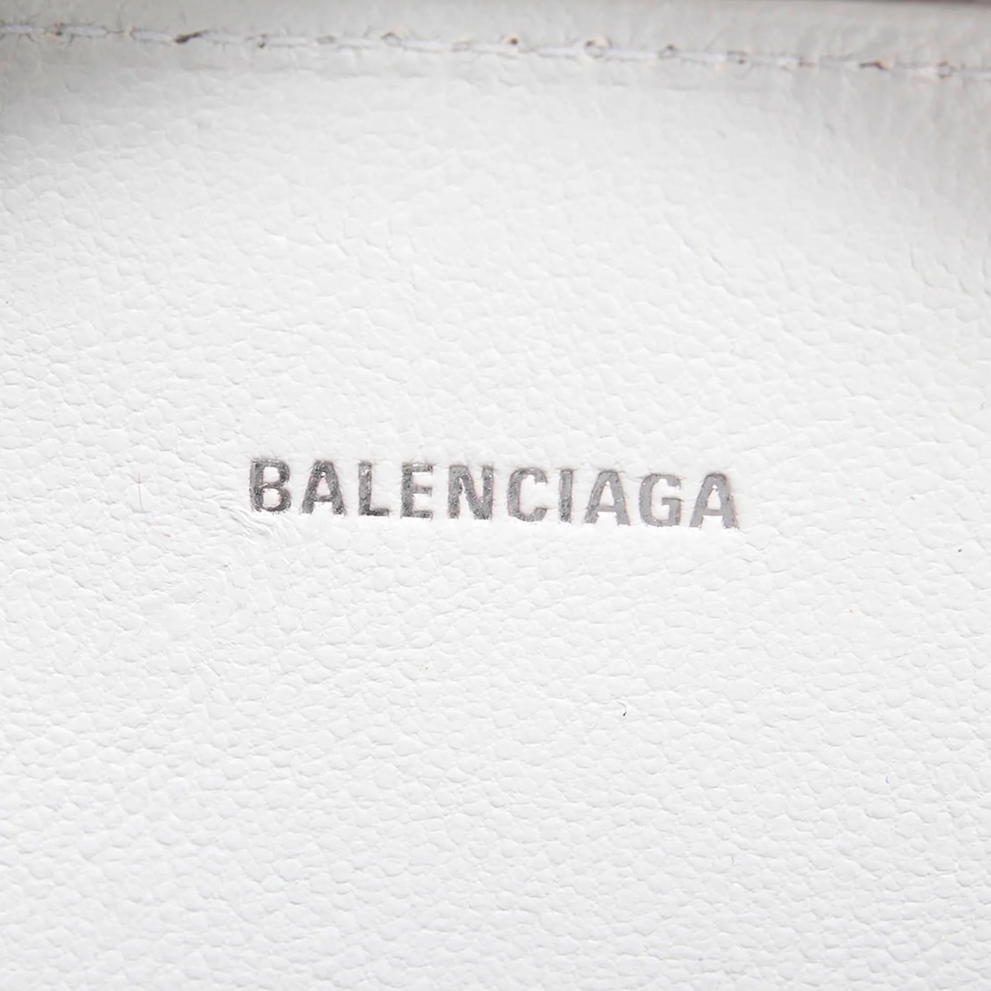 Balenciaga Logo Leather Messenger Bag