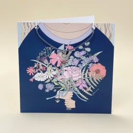 Card with bird necklace 2