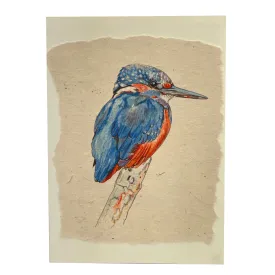 Card with kingfisher