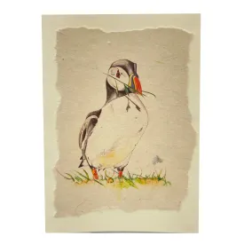 Card with puffin