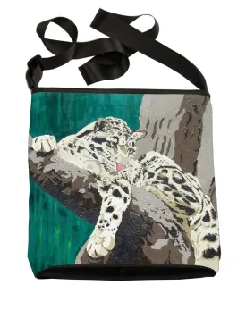 Clouded Leopard Kitten Cross Body Bag - Secluded Grace