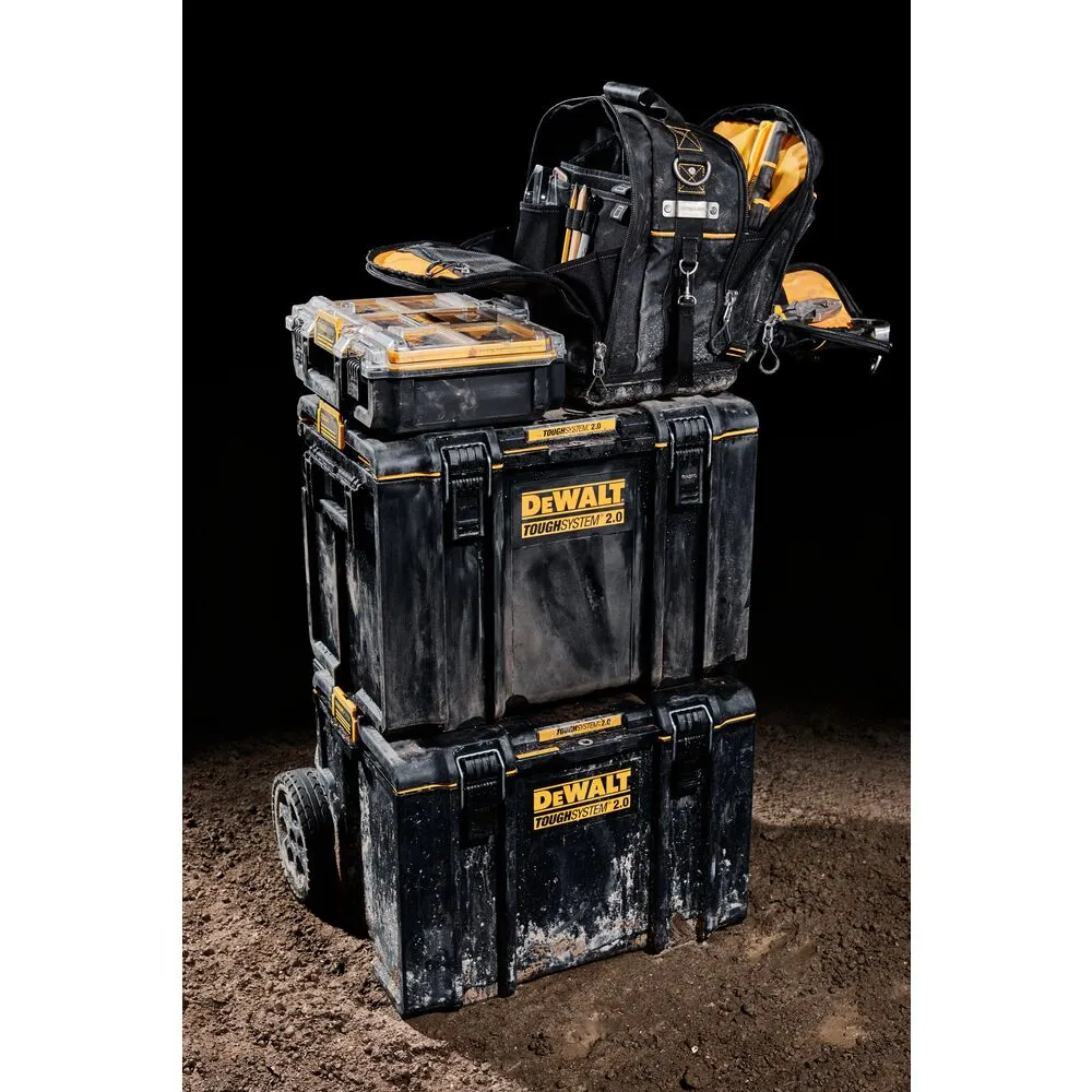 DeWALT DWST08025 TOUGHSYSTEM 2.0 Durable 1680D Compact Tool Bag w/ 25 Pockets