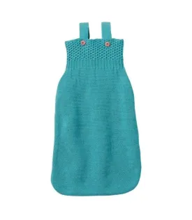 Disana Organic Merino Wool Knit Baby Sleeping Bag, Lagoon