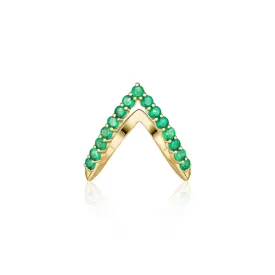 Emerald V Ring