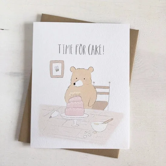 Greeting Card -  Time for Cake