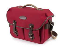 Hadley One Camera/Laptop Bag - Burgundy Canvas / Chocolate Leather