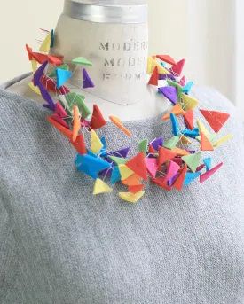 Isosceles Recycled Textile Necklace