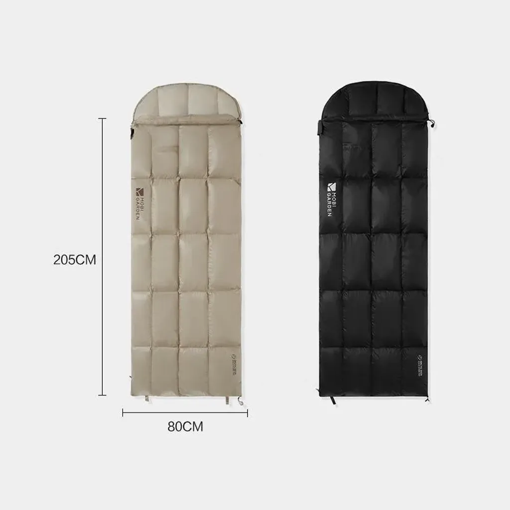 MobiGarden NX22562012 Artic Deer Envelope Sleeping Bag - Comfortable, Warm and Lightweight for Camping and Hiking