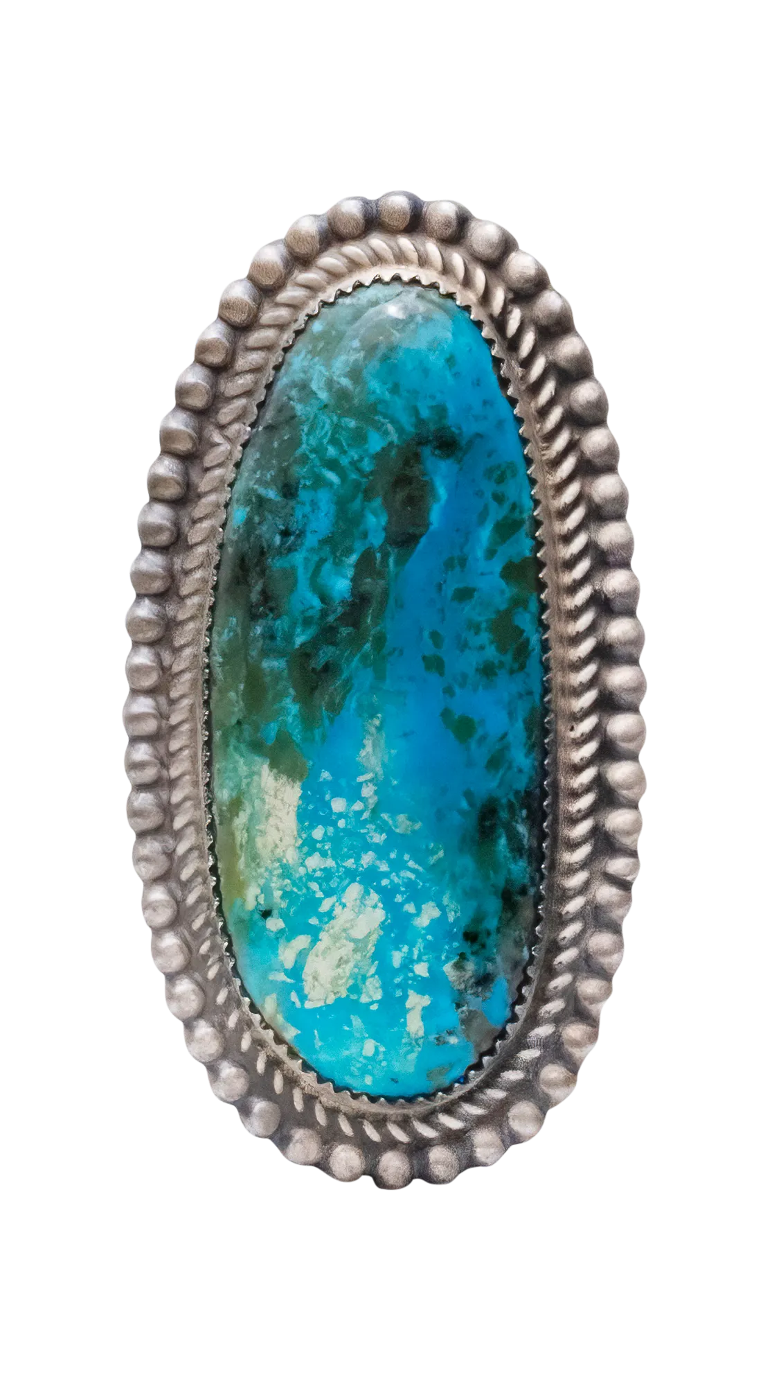 Kingman Turquoise Ring | Leslie Nez