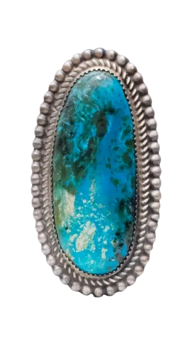 Kingman Turquoise Ring | Leslie Nez