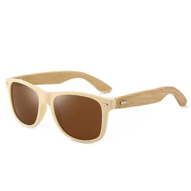 Men's Sunglasses Brand Designer Bamboo Glasses