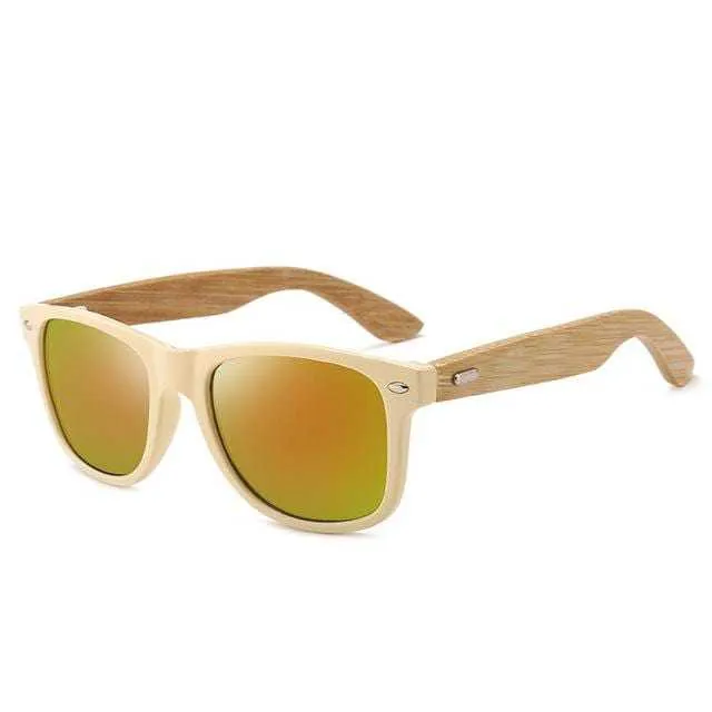 Men's Sunglasses Brand Designer Bamboo Glasses