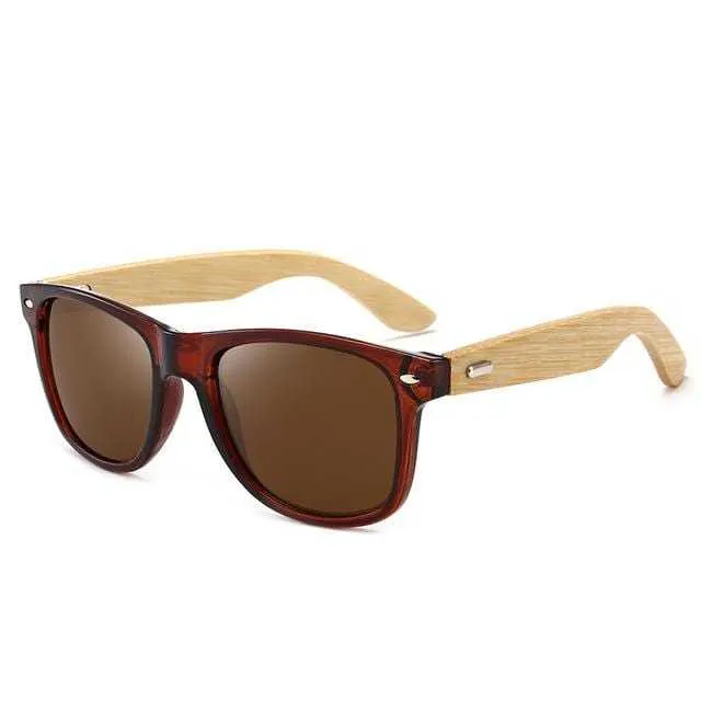 Men's Sunglasses Brand Designer Bamboo Glasses