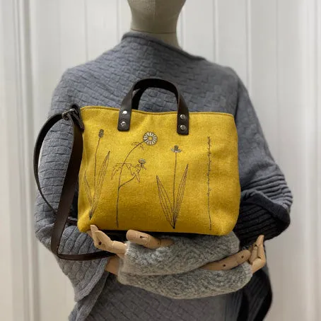 Mini tote - wild grasses