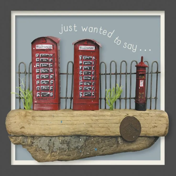 "Phone Boxes" Birthday Greeting Card from Holy Mackerel