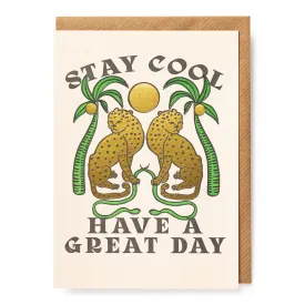 Stay Cool Letterpress Card