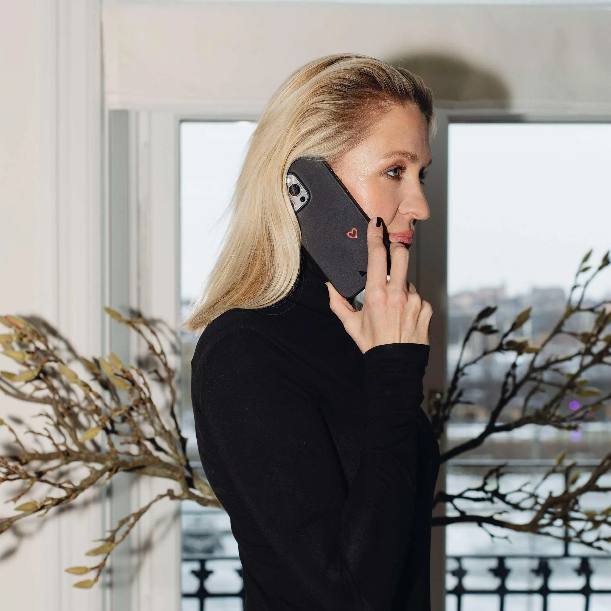 TrueLOVE - Emilia de Poret | Black Plant-Based Mobile Case